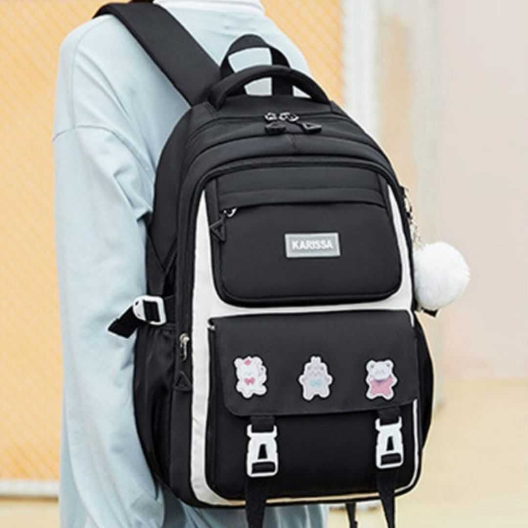 Kids,Backpack,Children,School,Bags,Waterproof,Primary,Schoolbag,Book,Bag,(black)