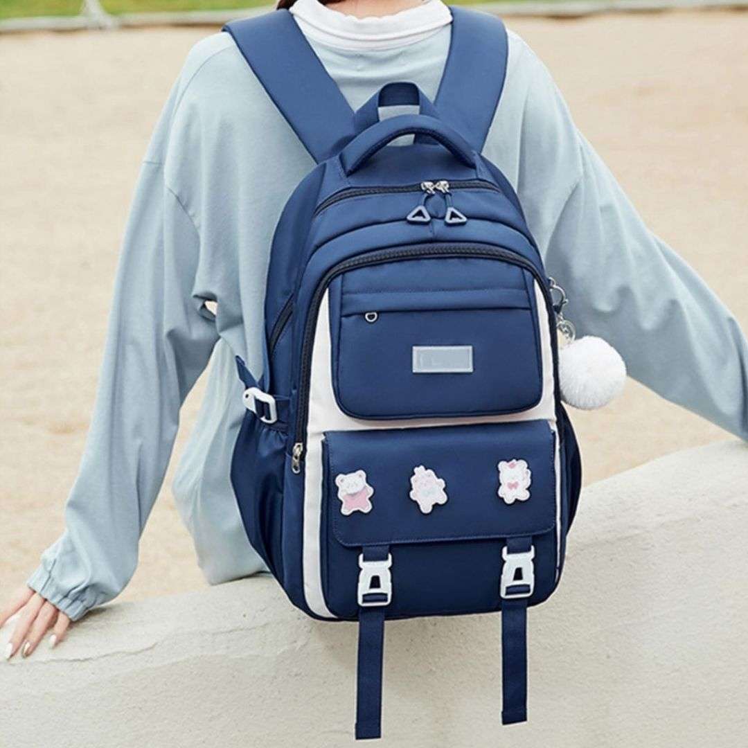 Kids,Backpack,Children,School,Bags,for,Girls,Orthopedic,Waterproof,Primary,Schoolbag,Book,Bag,(blue)